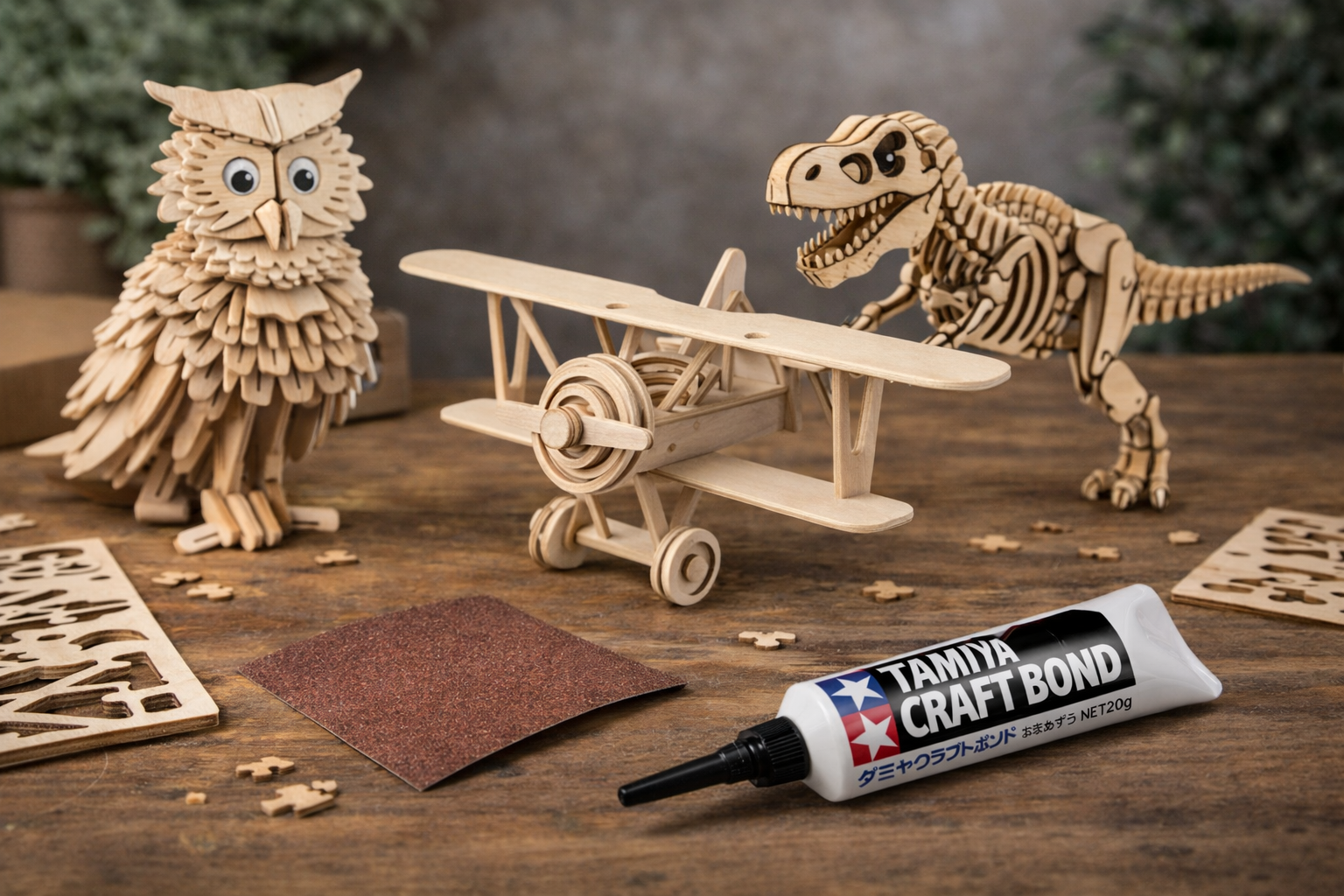 drewniane modele 3D składanki drewniane puzzle 3D modele do składania